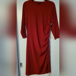 Banana Republic Long Sleeve Red Dress